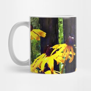 Black Eyed Susans by Fence Mug